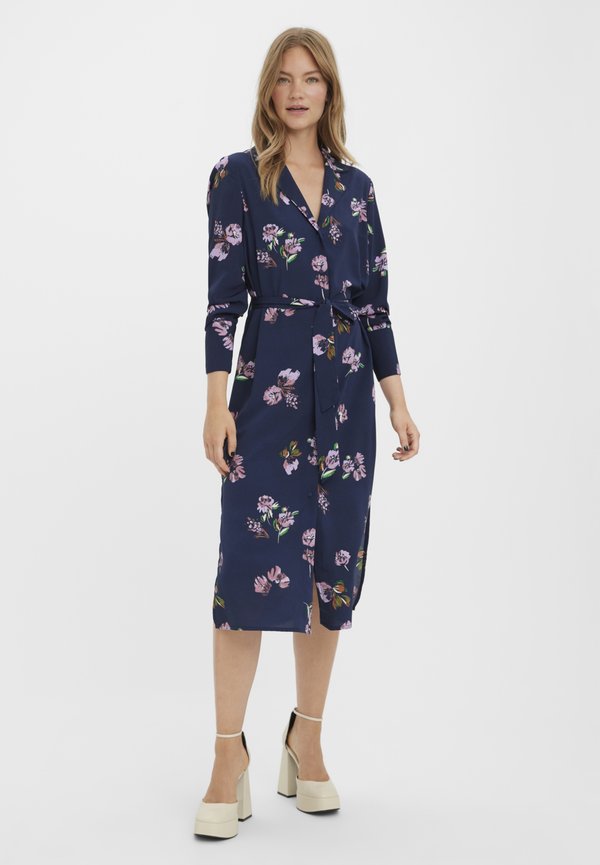 Vero Moda VMLYDIA CALF SHIRT DRESS
