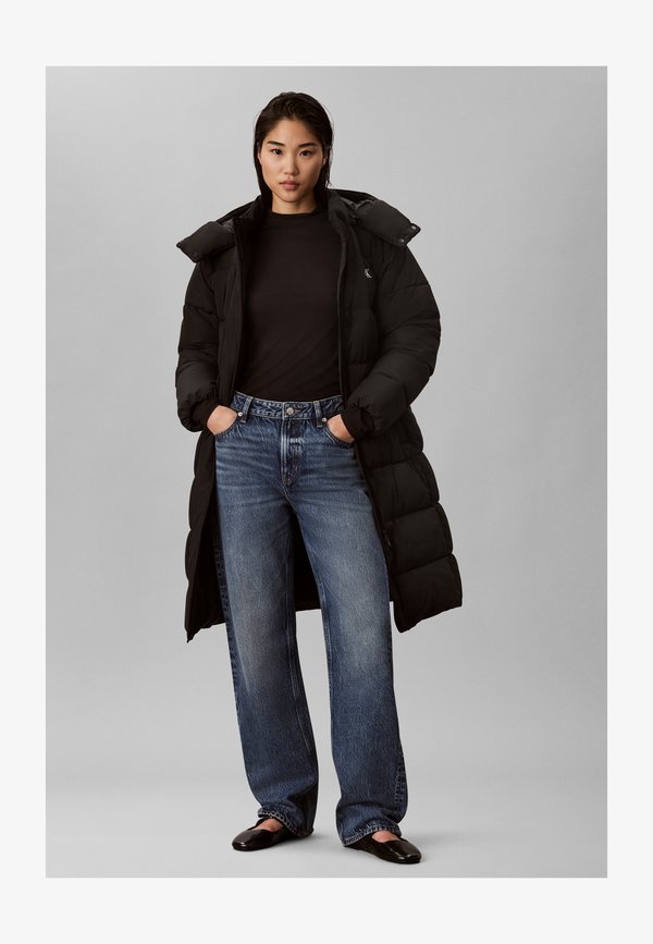 Calvin Klein Jeans MATTE LONG PUFFER - Winter coat - black