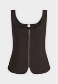 Calvin Klein TAILORED KNIT - Blouse - chocolate torte