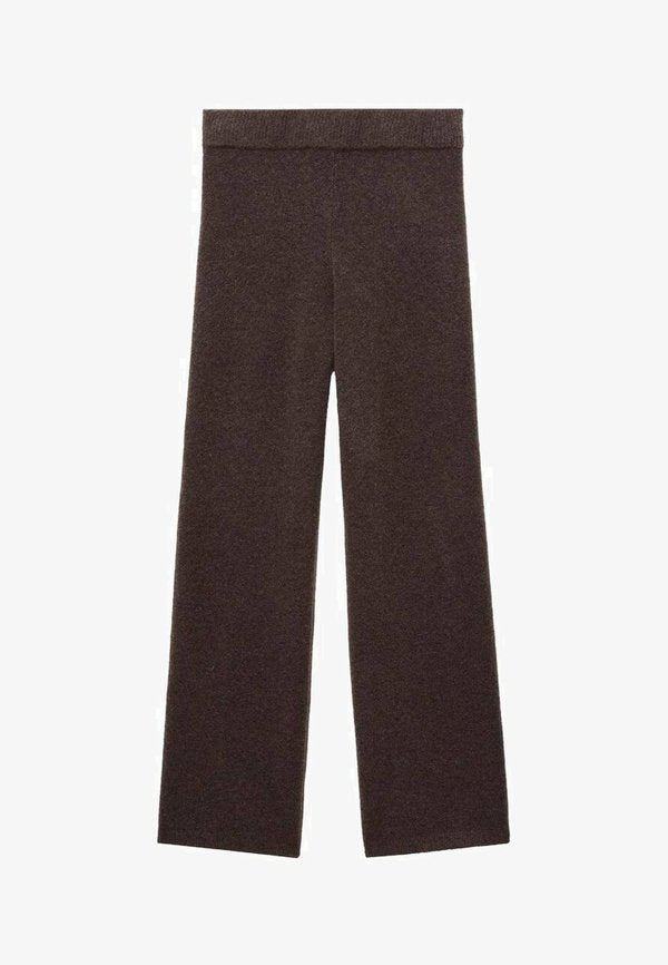 Mango STRAIGHT - Trousers - brown