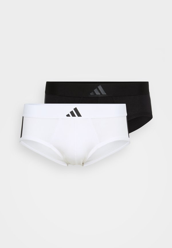 adidas Sportswear LOW RISE BRIEF 2 PACK - Briefs - black/white