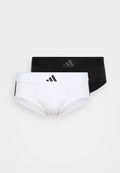 adidas Sportswear LOW RISE BRIEF 2 PACK - Briefs - black/white