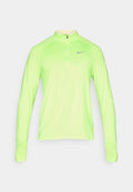 Nike Performance STRIDE MIDLAYER - Long sleeved top - lime blast/reflective silver-coloured