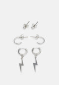 Jack & Jones JACBATLY EARRING UNISEX 3-PACK