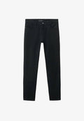 Mango Slim fit jeans - black denim
