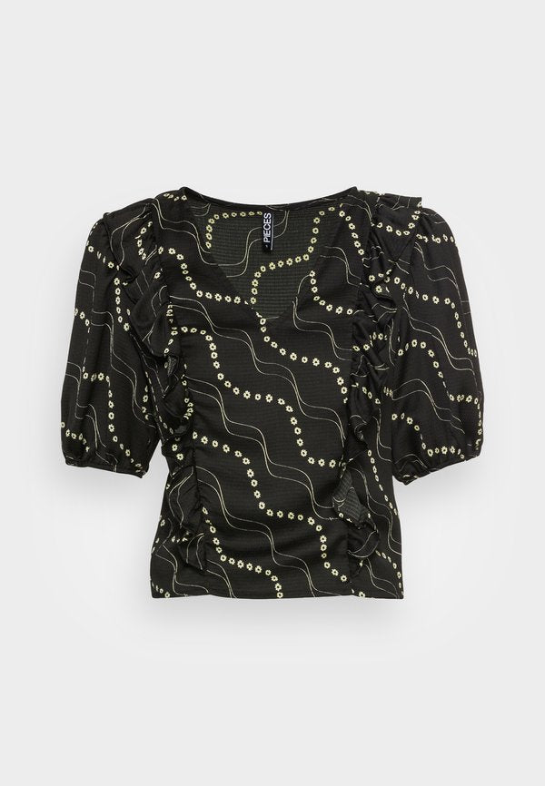 Pieces PCHAISLEY V NECK TOP