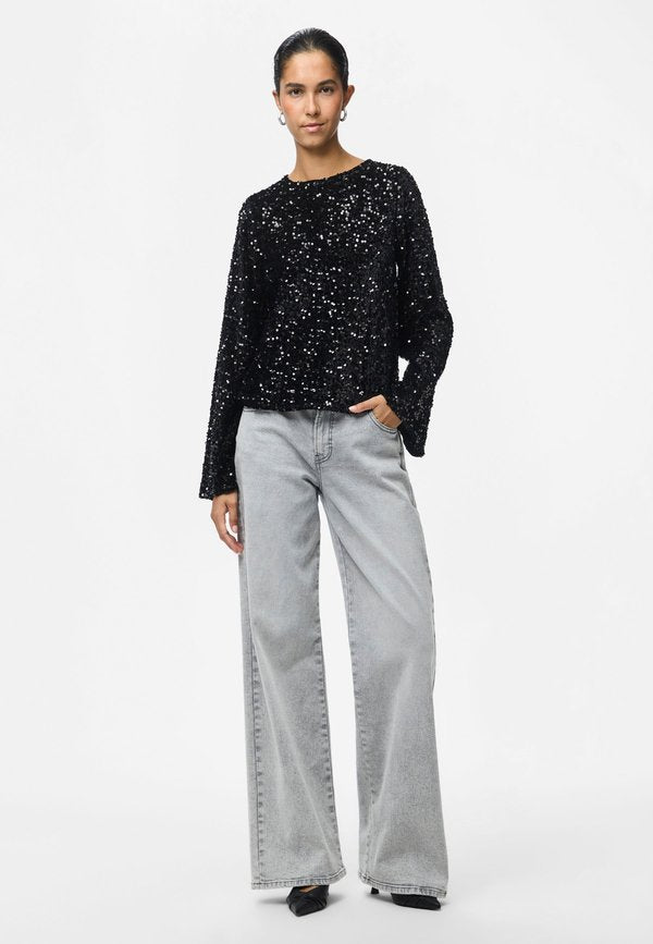 Pieces Long sleeved PCKAM SEQUINS BOW