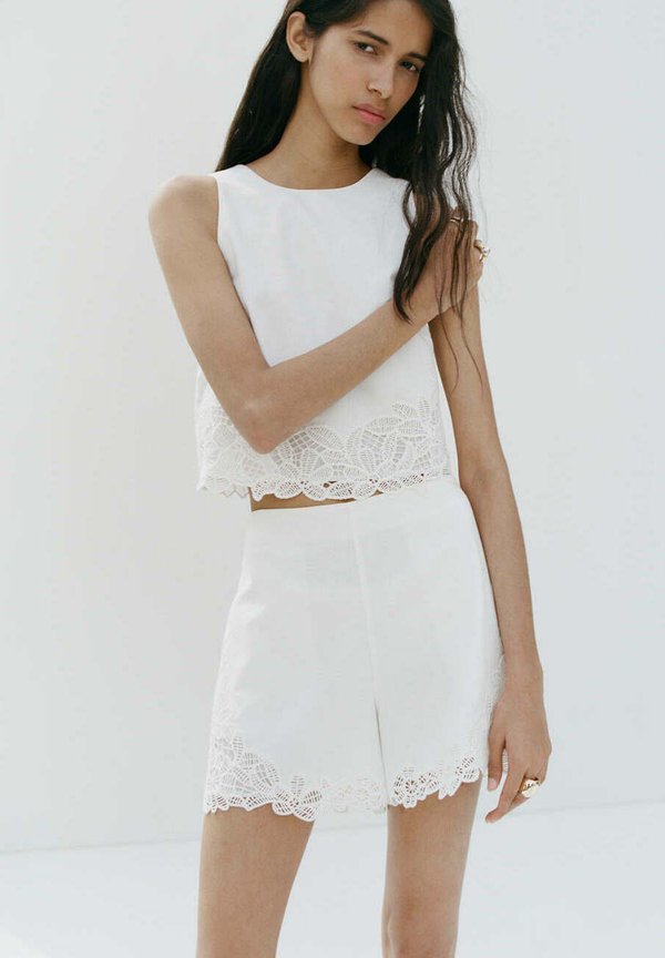 Mango ADULT - Shorts - off-white