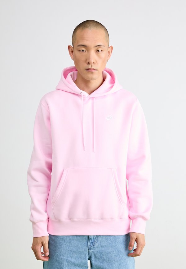 Nike Sportswear CLUB HOODIE - Hoodie - pink foam/white