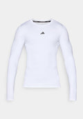 adidas Performance TECHFIT COMPRESSION TRAINING LONG SLEEVE T-SHIRT - Long sleeved top - white