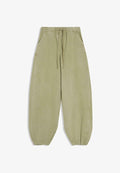 Bershka BARREL TROUSERS WITH STOPPERS 01167737 - Tracksuit bottoms - khaki