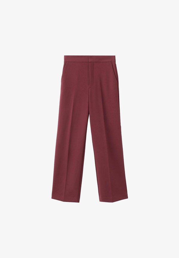 Mango Trousers - dark red