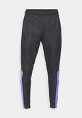 adidas Performance SQUADRA REGULAR FIT - Tracksuit bottoms - black/purple rush