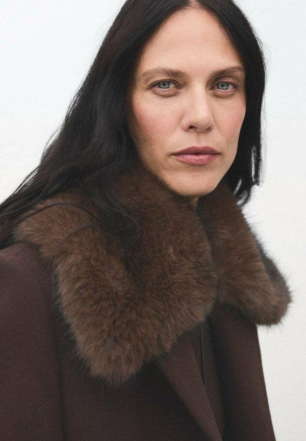 Mango Classic coat - schokolade