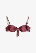 Bershka BIKINI TOP - Bikini top - bordeaux