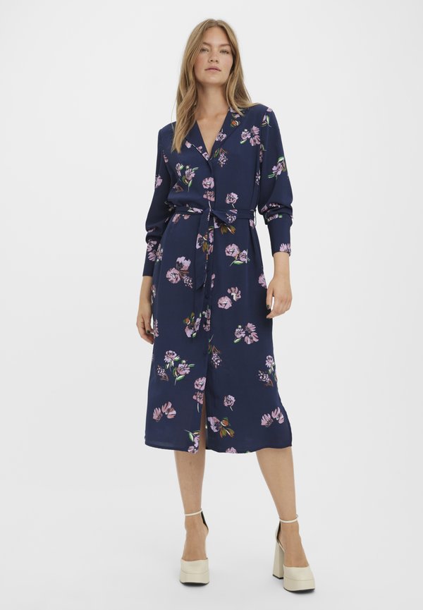 Vero Moda VMLYDIA CALF SHIRT DRESS