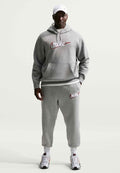 Nike Sportswear M NK CLUB BB JGGR CTB - Tracksuit bottoms - dk grey heather/lt smoke grey/white