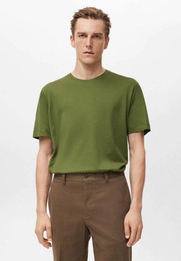 Mango ADULT - Basic T-shirt - green