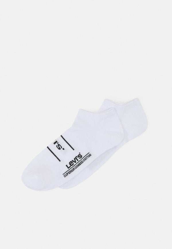 Levi's® LOW CUT SPORT UNISEX 2 PACK  - Sneaker socks - white