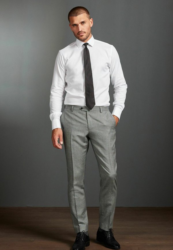 Next SLIM FIT SIGNATURE EMPIRE MILLS 100% WOOL PUPPYTOOTH SUIT: TROUSERS