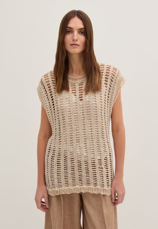 Stefanel OPENWORK  WITH TWO-TONE YARN