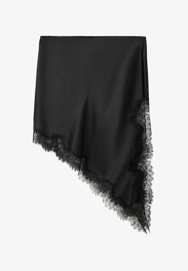 Mango A-line skirt - zwart