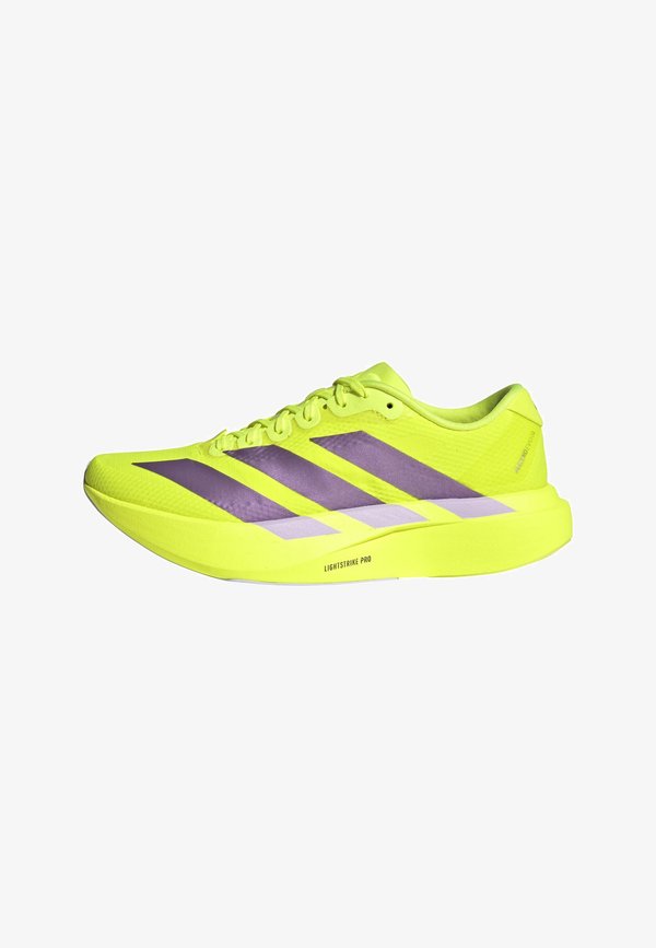 adidas Performance ADIZERO EVO SL WOVEN W - Road running shoes - solar yellow/aurora plum/powder plum