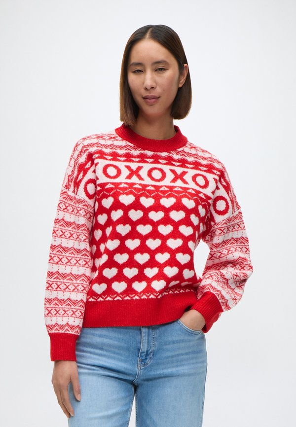 TOM TAILOR DENIM JACQUARD KNIT SWEATER