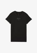 Puma ESSENTIALS SCRIPT T-SHIRT - Basic T-shirt - black
