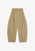 Bershka MEGABARREL  - Trousers - sand