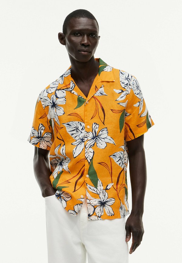 Tommy Hilfiger Shirt - orange flash   allover