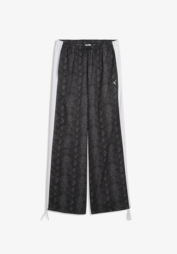 Puma T7 RELAXED SNAKE PRINT HOSE - Trousers - black