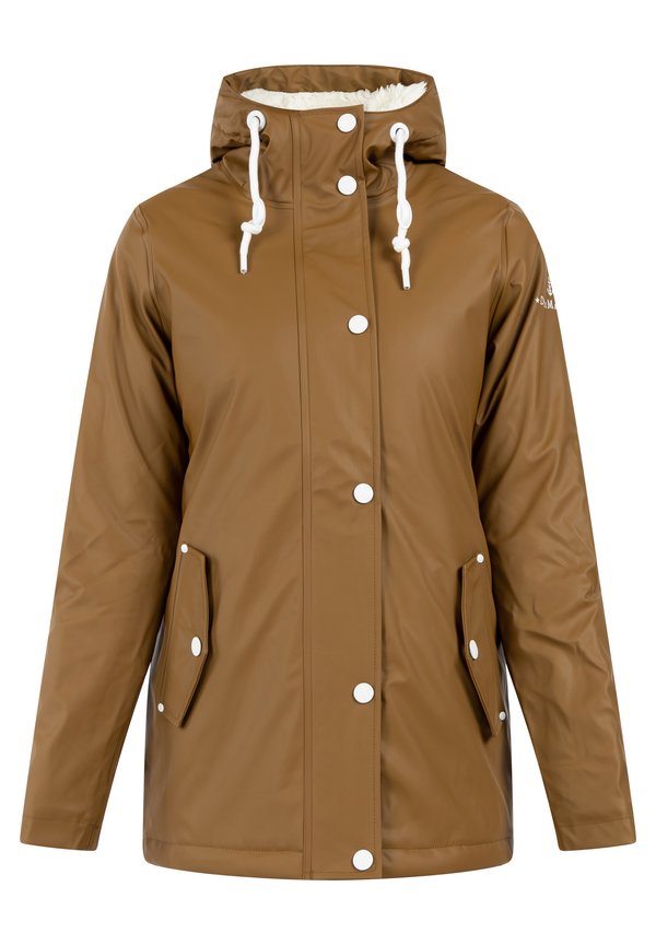 DreiMaster DREIMASTER REGENJACKE MIT WEBPELZFUTTER IN TEDDYOPTIK DRYMASTER