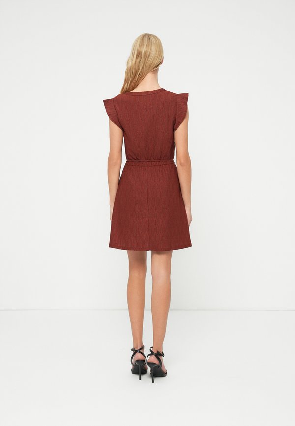 ONLY ONLAYA V NECK TIE DRESS