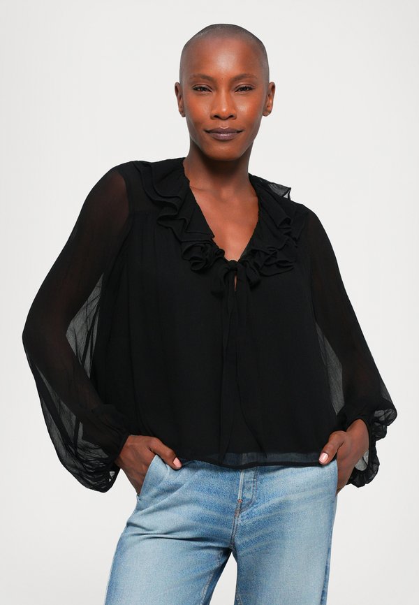DESIGNERS REMIX IOLA RUFFLE BLOUSE