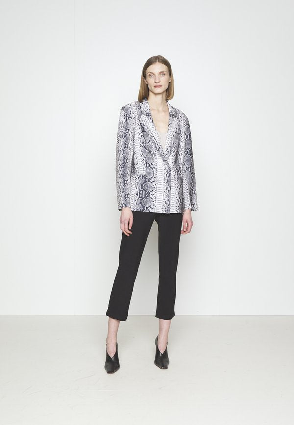 Norma Kamali SINGLE BREASTED STRAIGHT FIT JACKET
