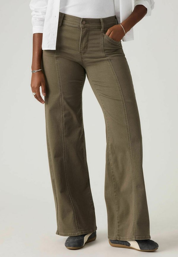 Levi's® 318® SEAMED WIDE LEG - Flared Jeans - is it denim - browns
