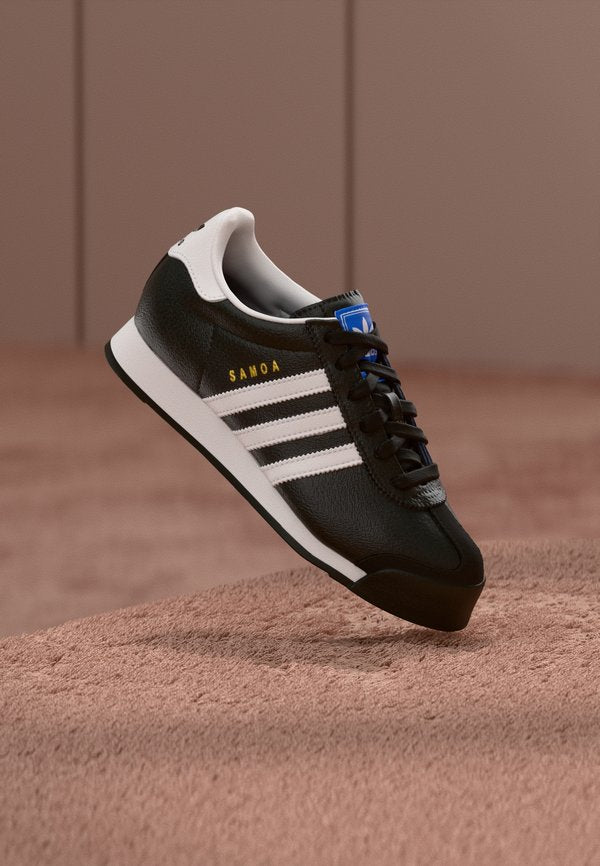 adidas Originals SAMOA UNISEX - Trainers - core black/footwear white/gold-coloured metallic