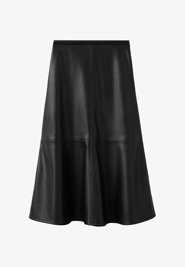 Mango A-line skirt - black