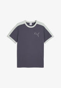 Puma T7 LOVE OF THE CAT RINGER TEE - Print T-shirt - inky depths-créme de mint