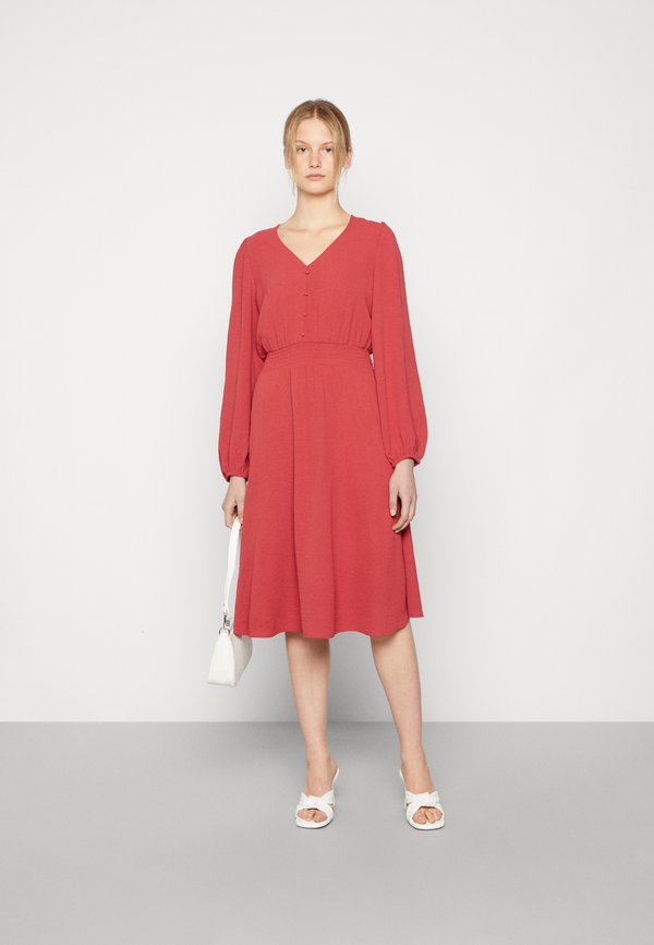 ONLY ONLMETTE V NECK SMOCK DRESS