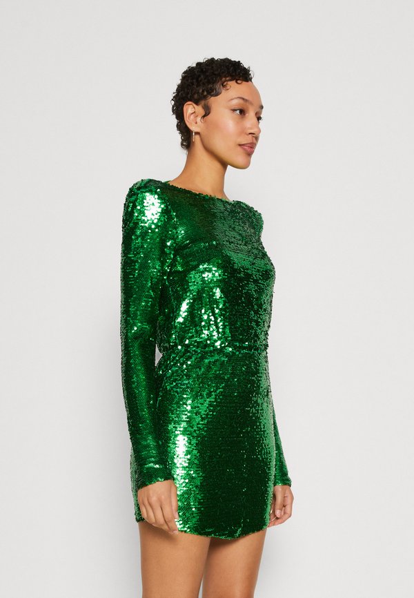 NA-KD SEQUIN DETAIL DEEP BACK MINI DRESS