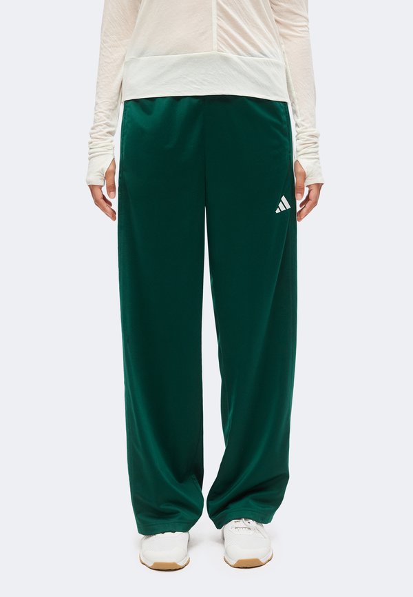adidas Sportswear DAYREADY WIDE LEG TRACKPANTS - Tracksuit bottoms - collegiate green