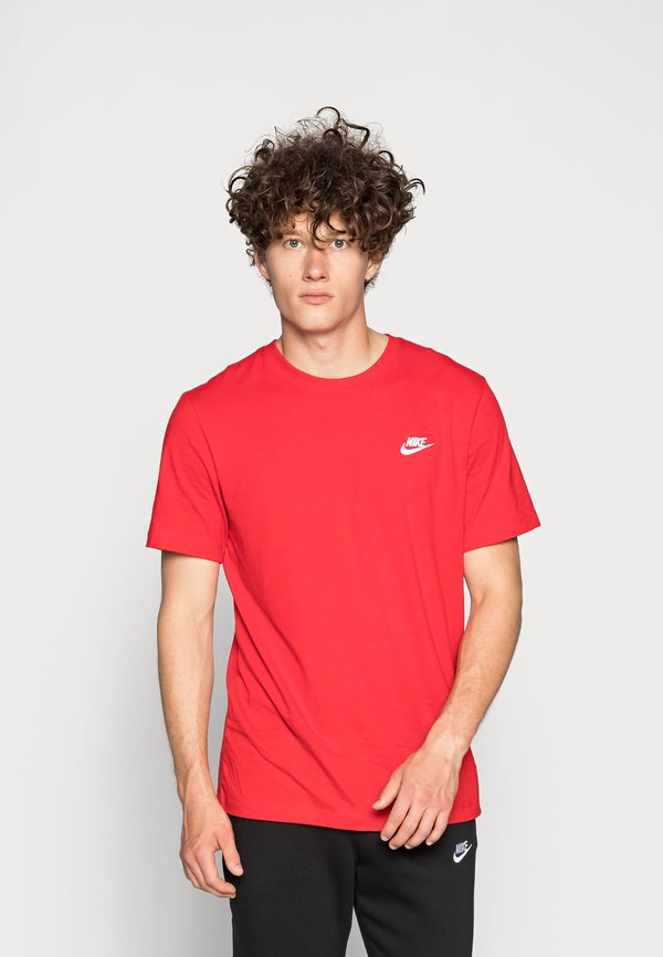Nike Sportswear CLUB TEE - Basic T-shirt - university red/white