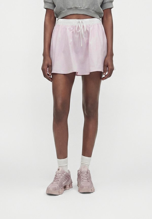 Nike Sportswear MINI SKIRT - Mini skirt - bleached lilac/white