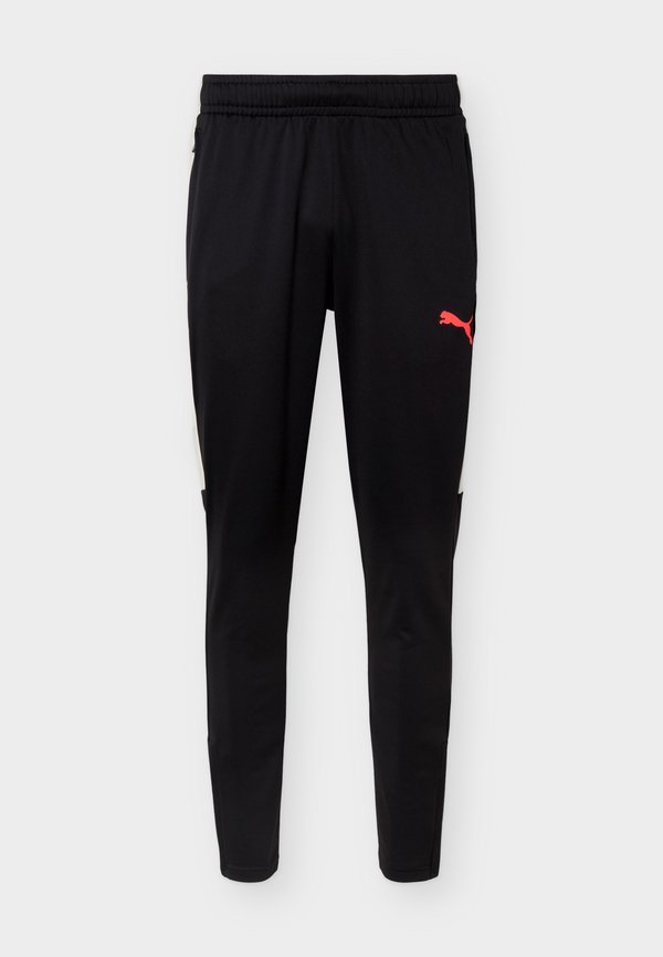 Puma INDIVIDUALLIGA TRAINING PANTS - Tracksuit bottoms - black-ultra red-sugared almond