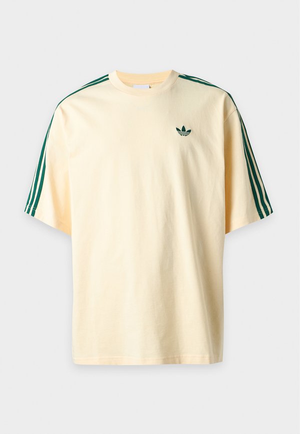 adidas Originals TEE UNISEX - Basic T-shirt - warm vanilla/collegiate green