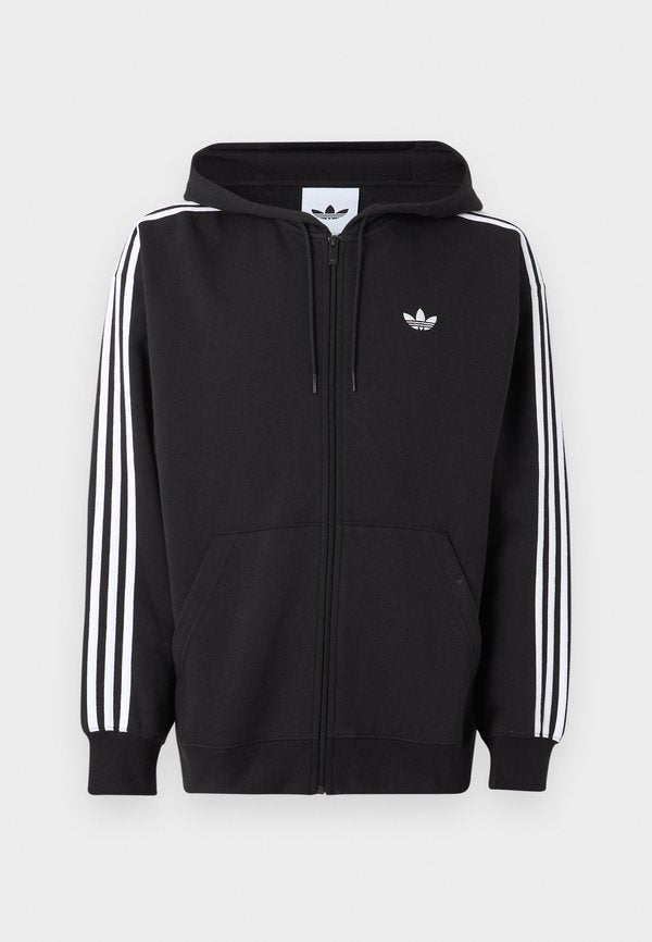 adidas Originals BAGGY HOODIE UNISEX - Zip-up sweatshirt - black