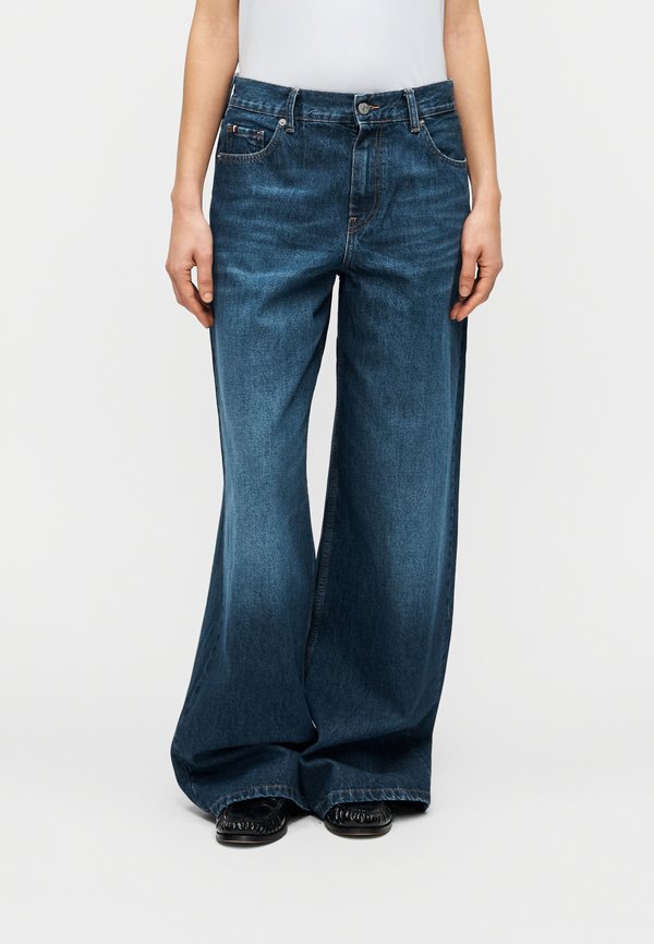 Tommy Hilfiger INDIE MIDTOWN ESSENTIALS - Wide Leg - dark blue