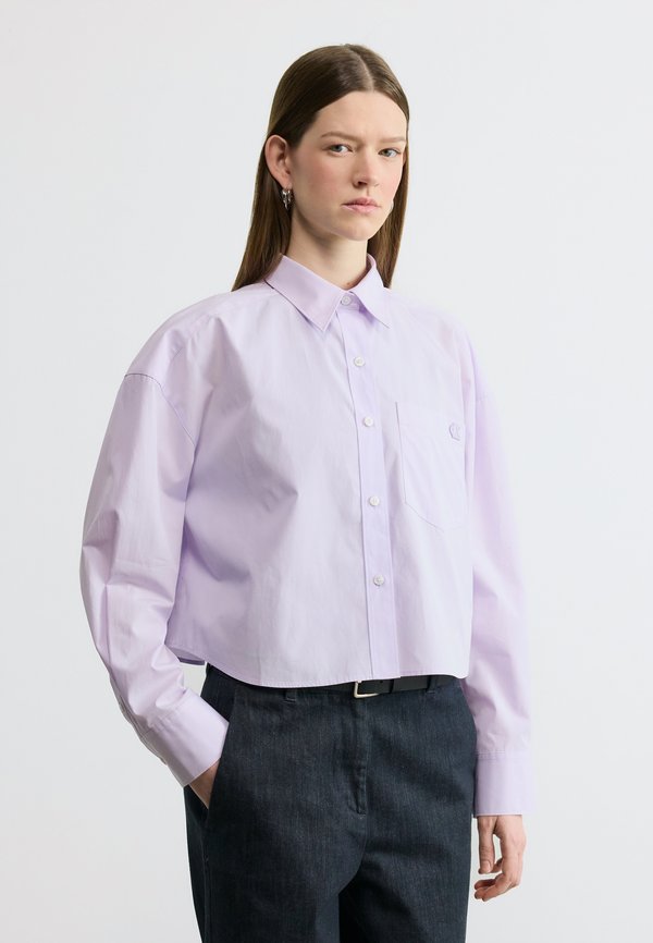Calvin Klein Jeans CROPPED - Button-down blouse - island lilac